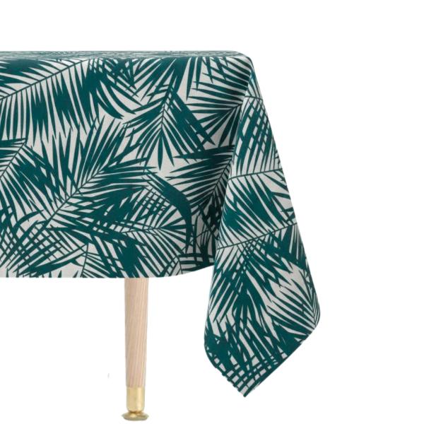 Teal Palm on White