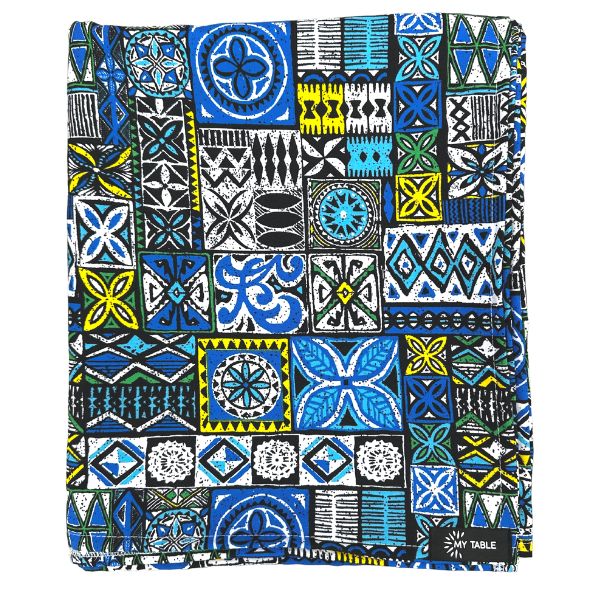 African Batik Blue