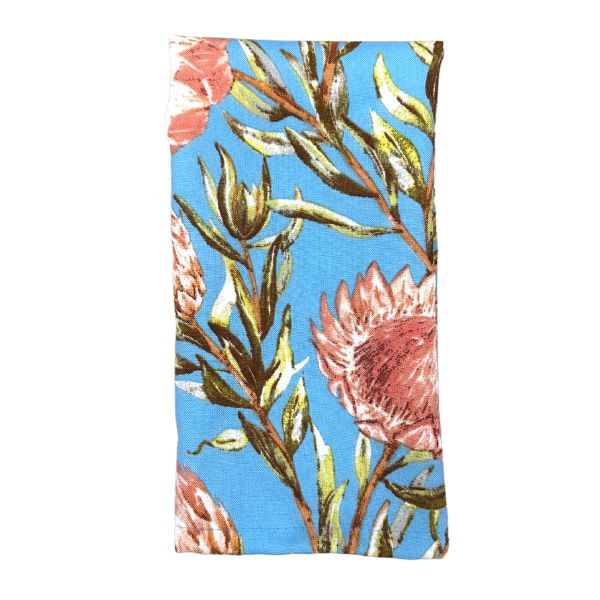 Protea Sky Blue Napkins - Set of 8