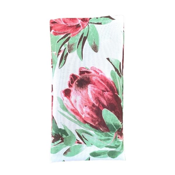 Pink Ice Protea on White Napkins