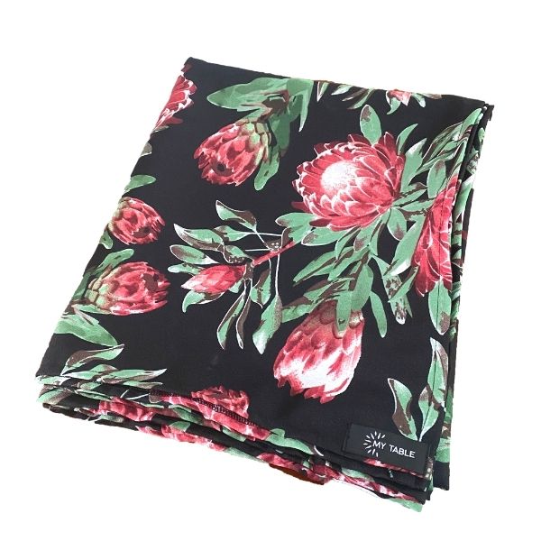 Pink Ice Protea on Black