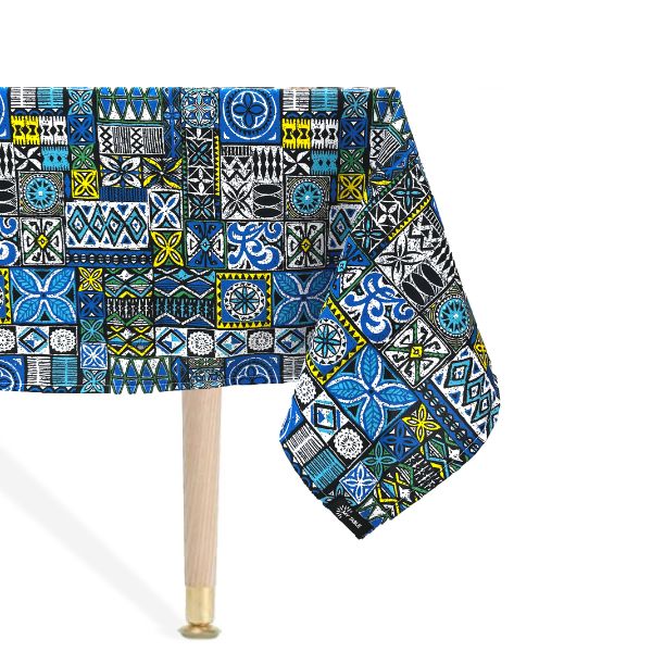 African Batik Blue