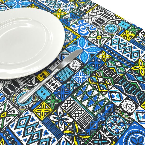 African Batik Blue