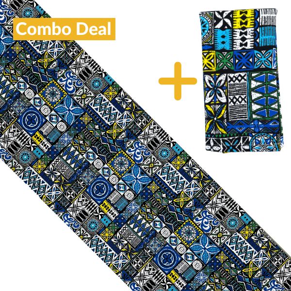 Batik Blue Runner Combo