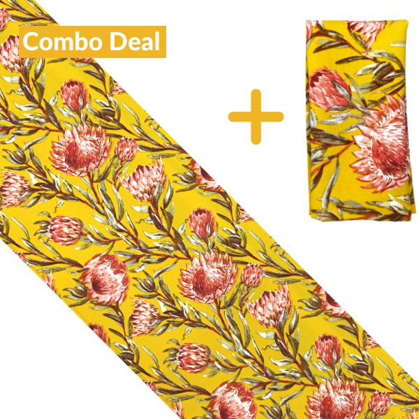 Protea Sky Mustard Runner Combo